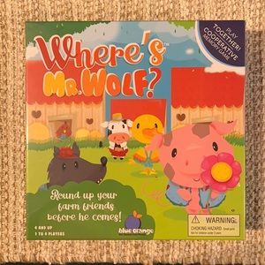 Where's Mr. Wolf Cooperative Memory Board Game Blue Orange Games Animals